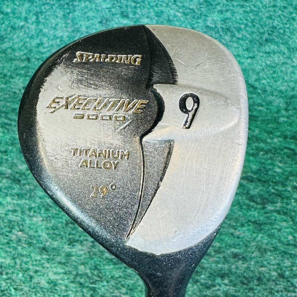 Vintage Spalding Executive 2000 9 29° Fairway Wood Mens RH CyberFlex Black USA